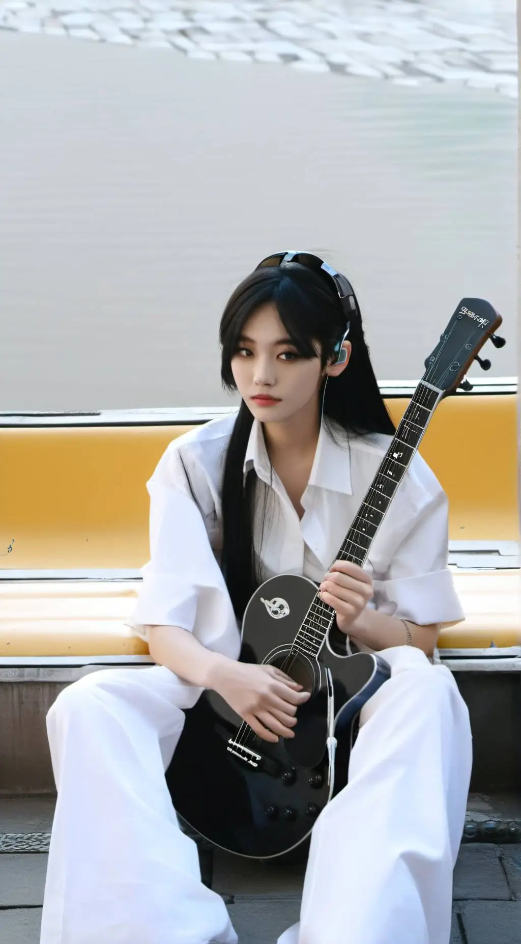 ai character: Wan-yue 挽月 background