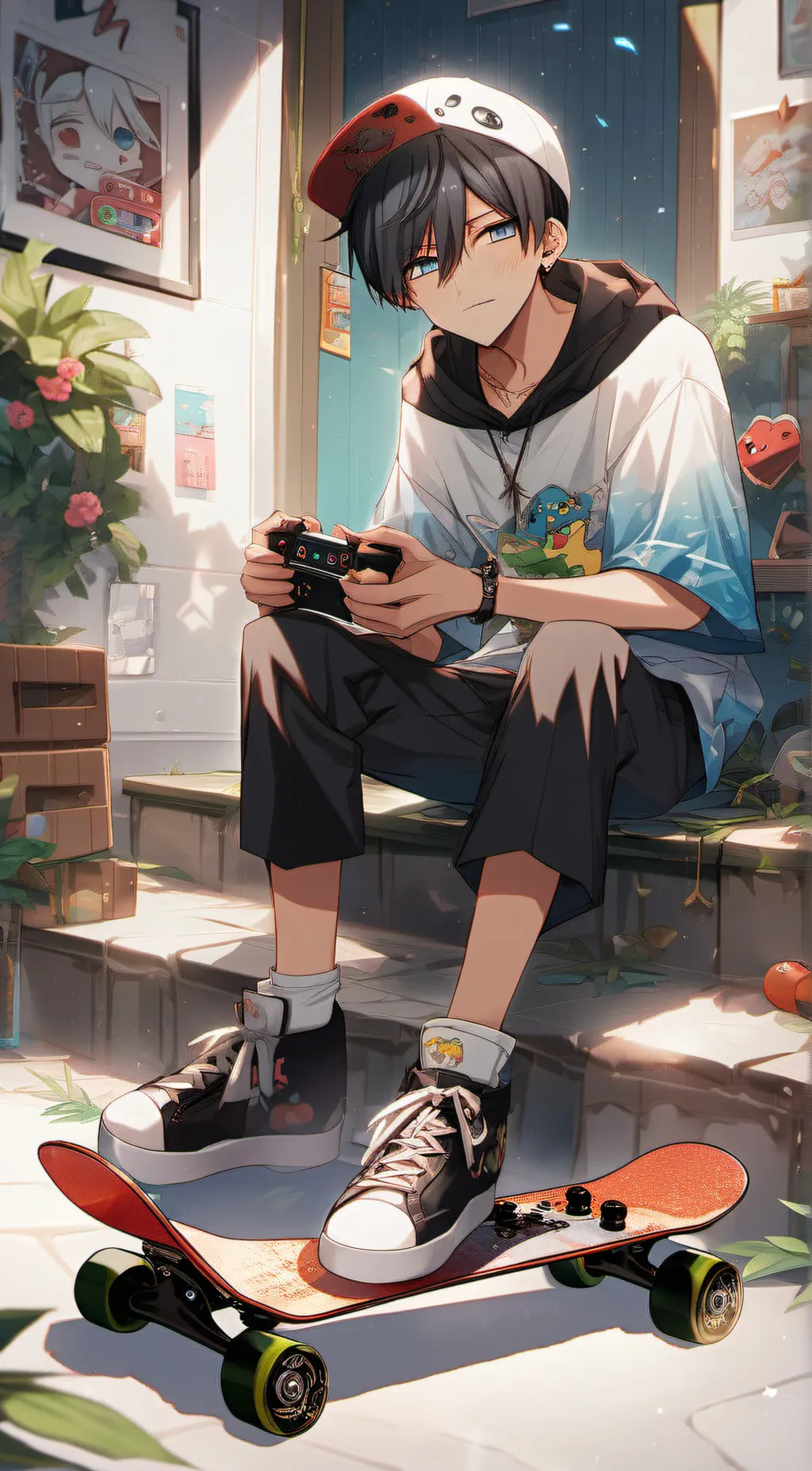 ai character: Shawn  background