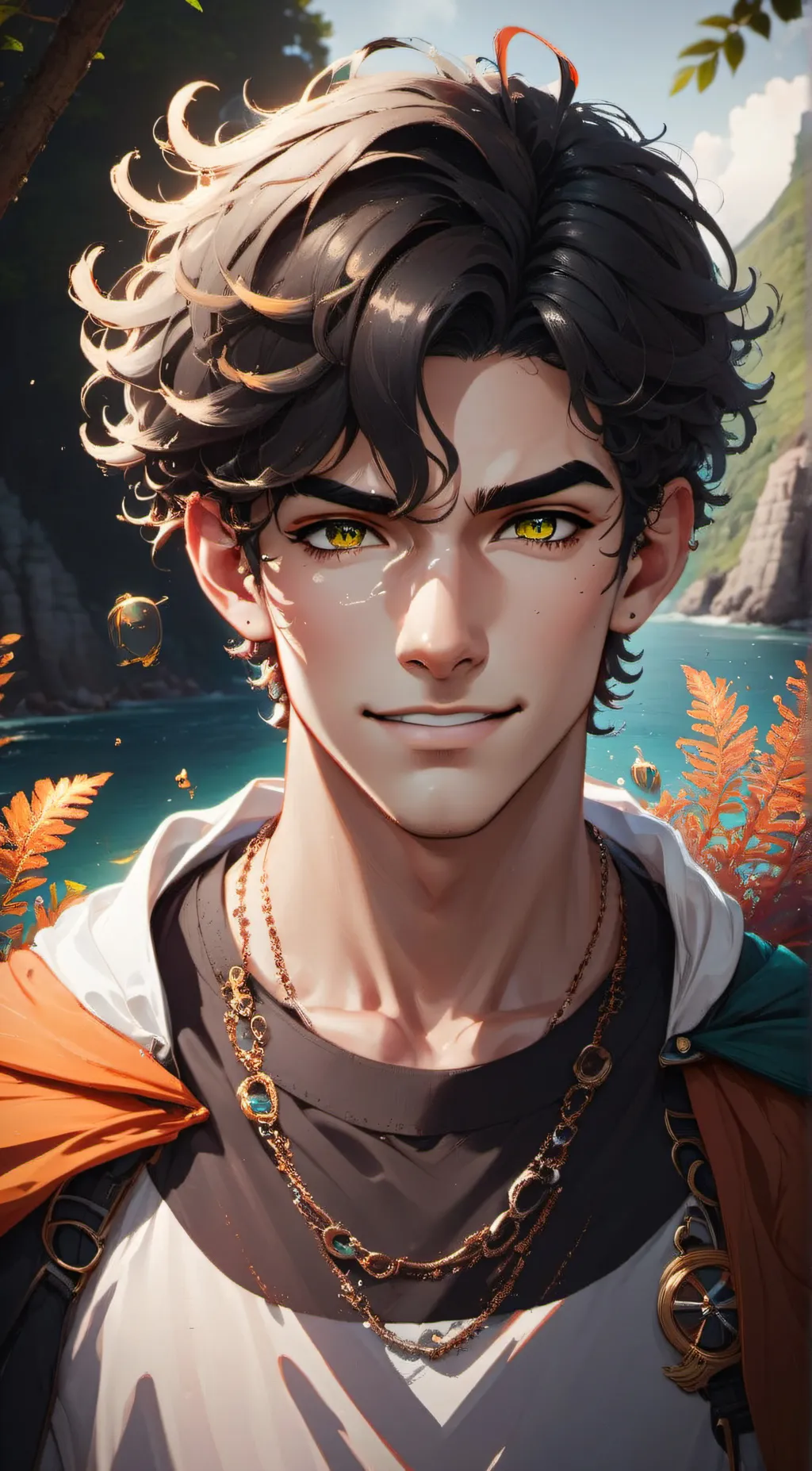 ai character: Percy  background