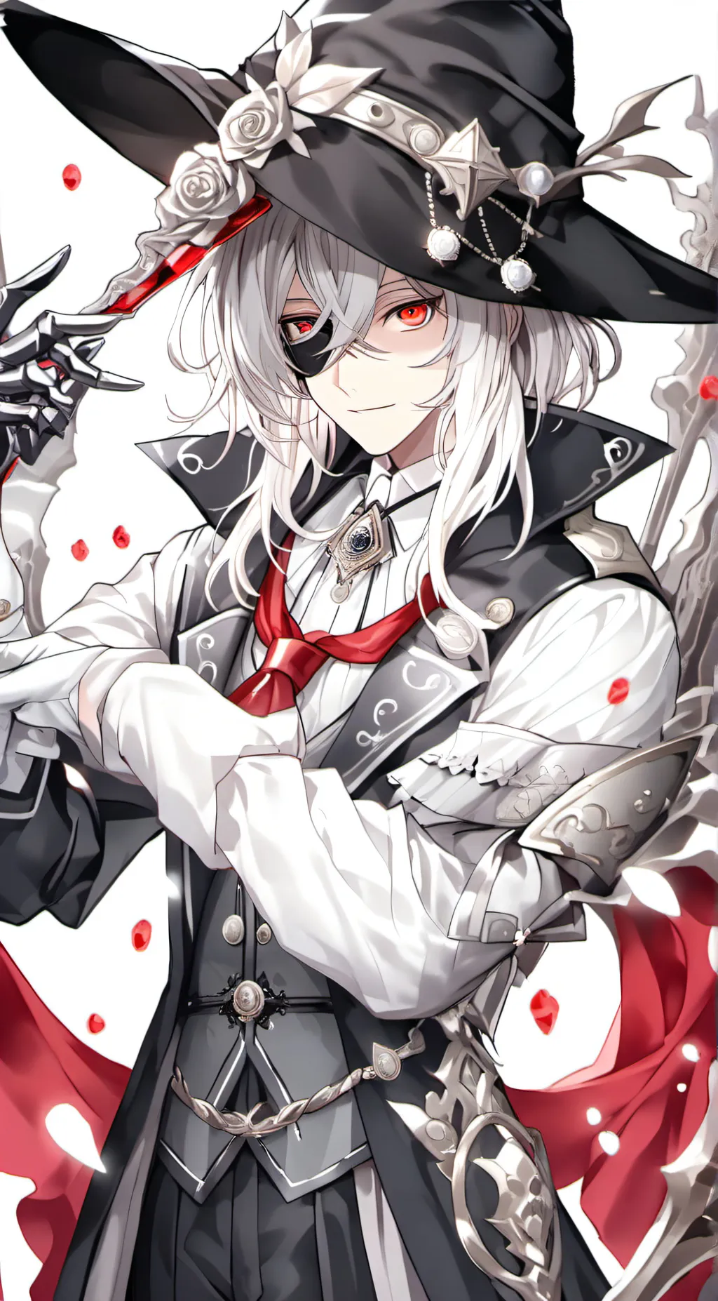 ai character: Plague doctor background