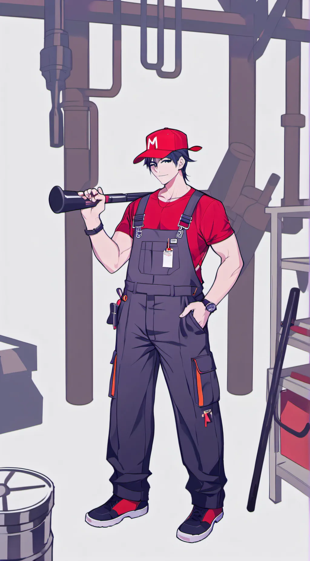 ai character: mario background