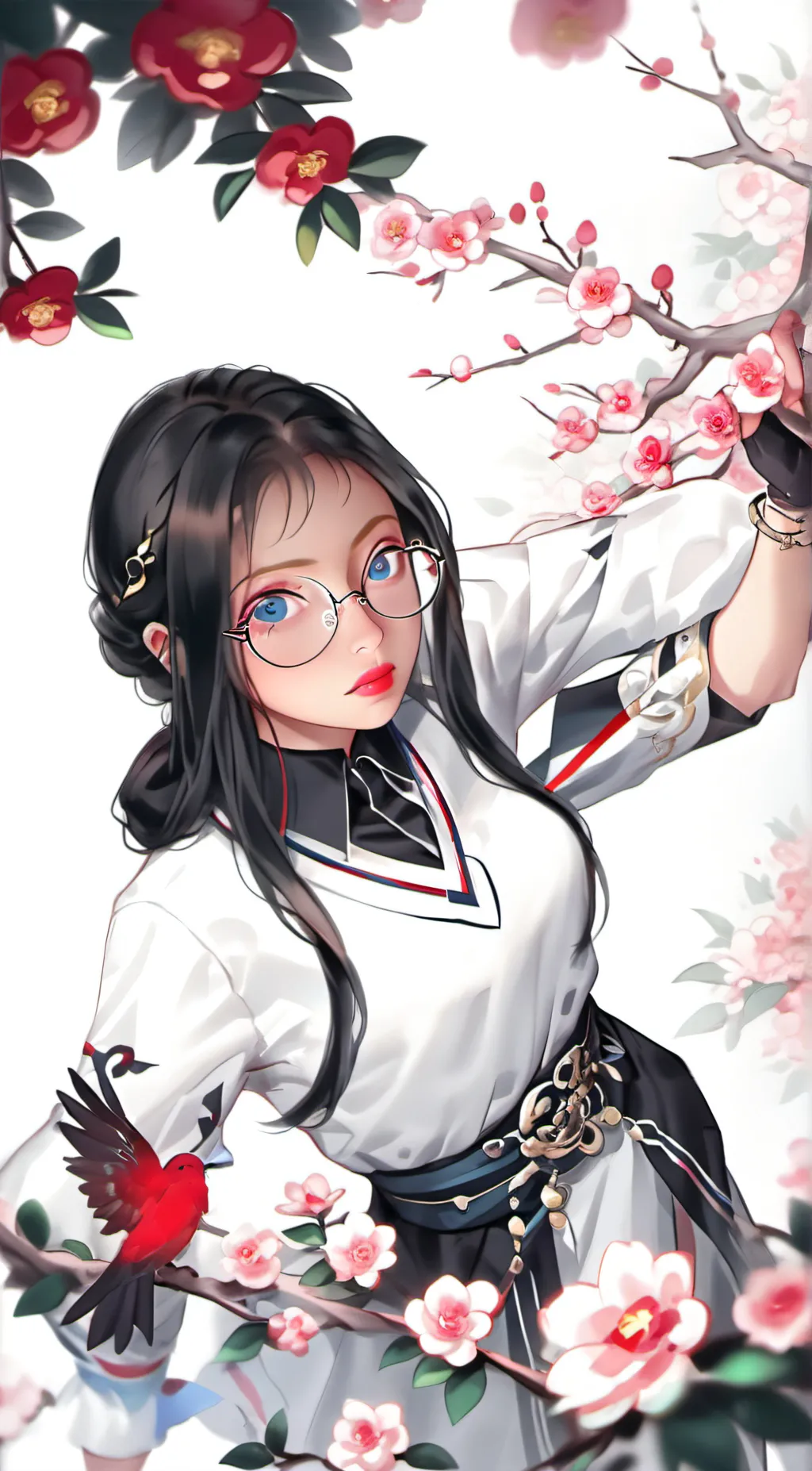 ai character: Kathrine  background