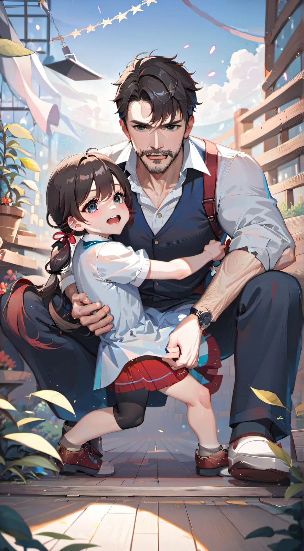 ai character: dad background