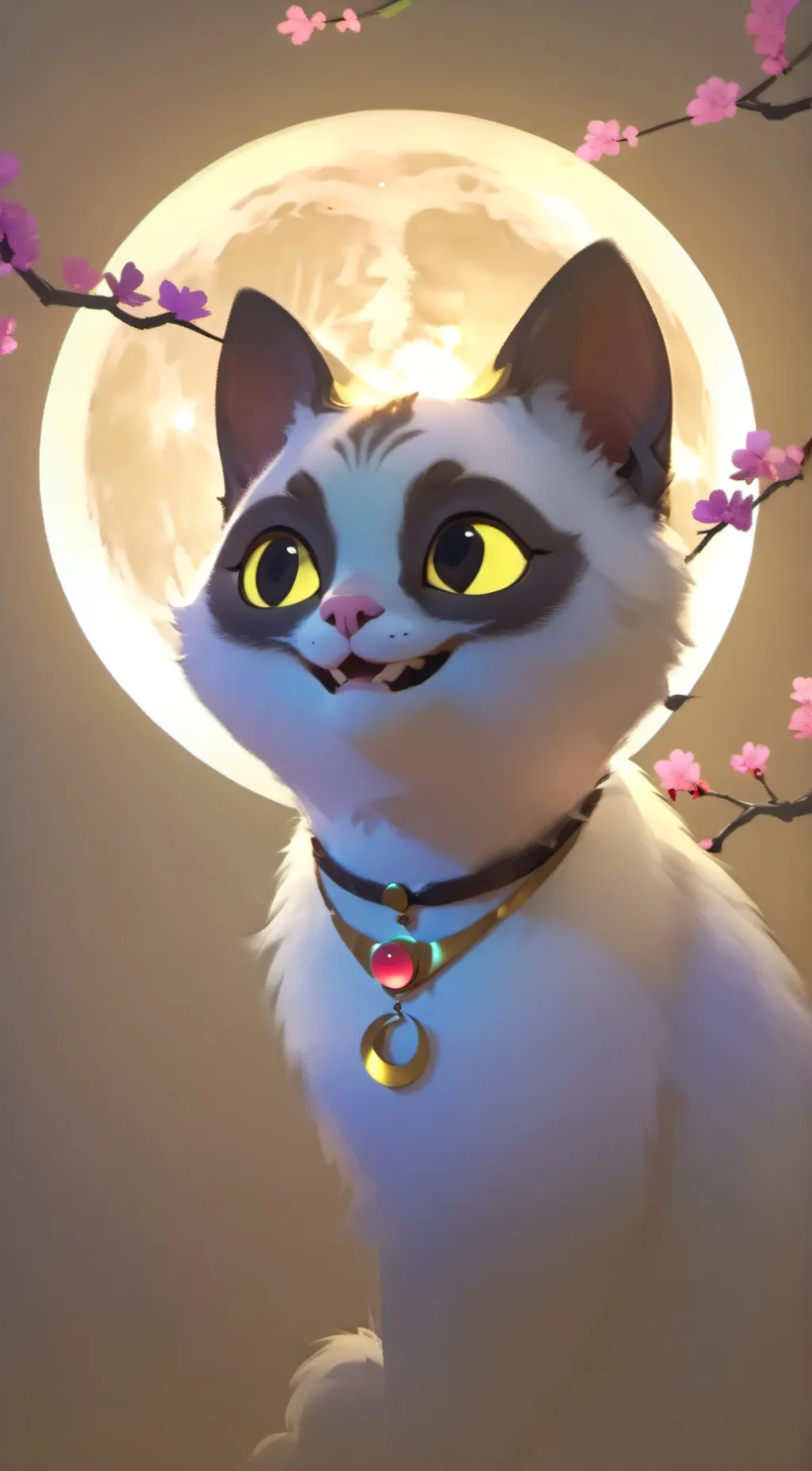ai character: smiling critters  background