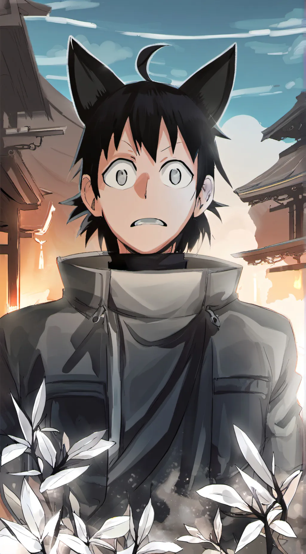 ai character: cat sero background