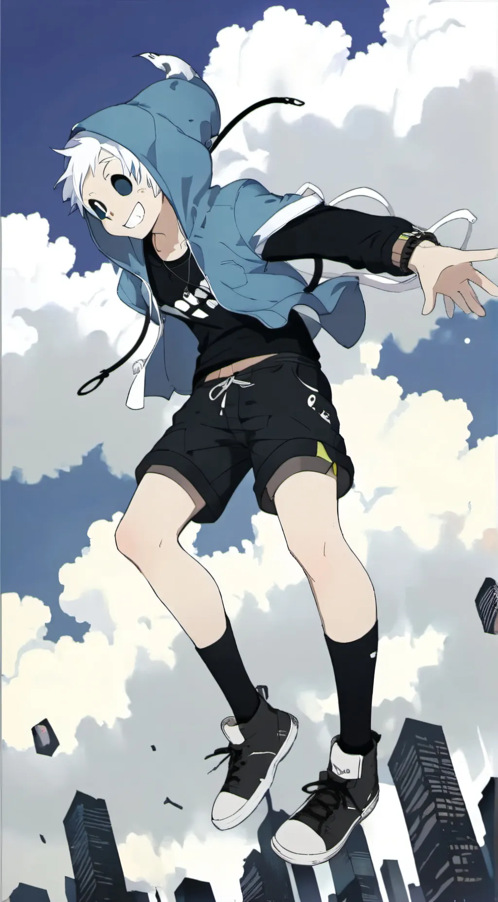 ai character: blueberry background