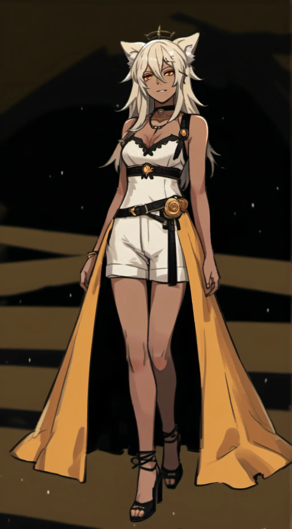 ai character: Ghislaine Dedoldia background