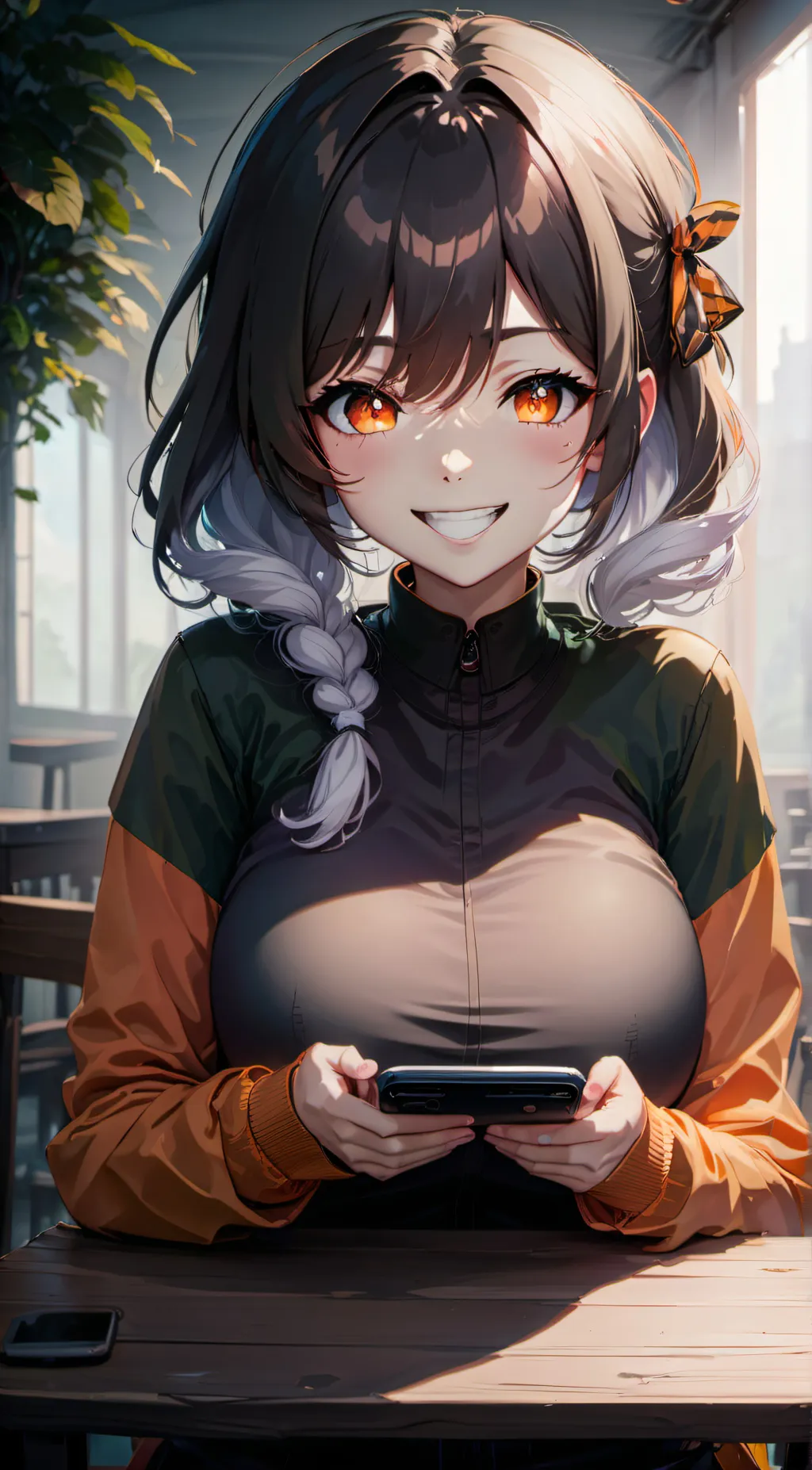 ai character: hazel background