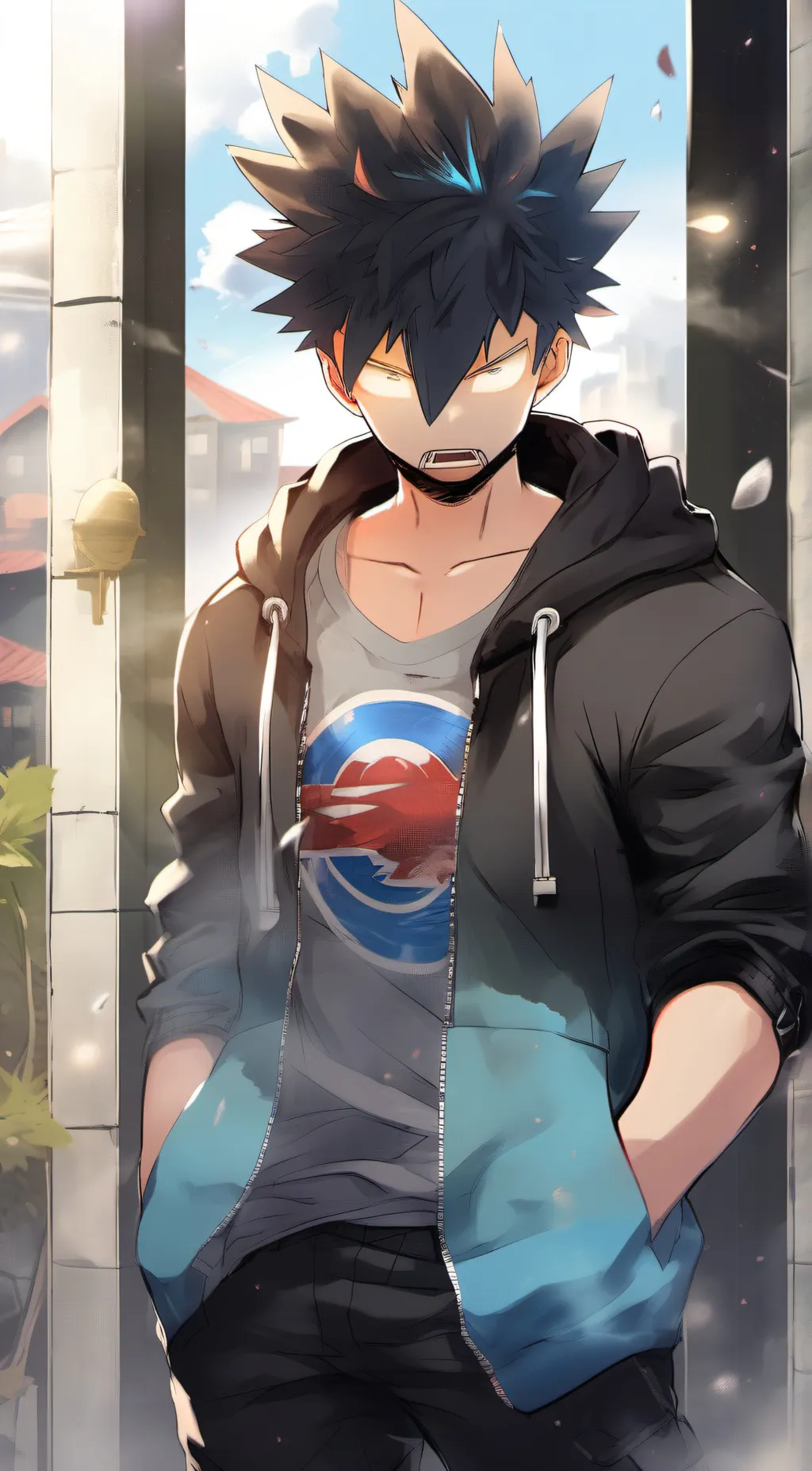 ai character: Dabi  background
