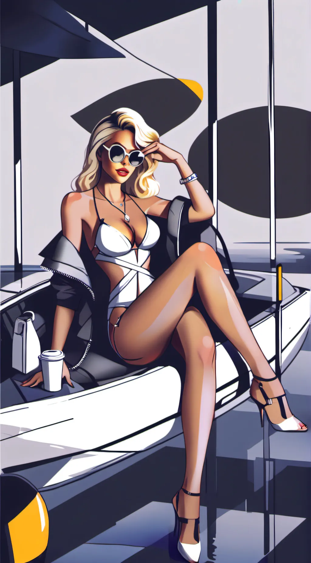 ai character: sexy  background