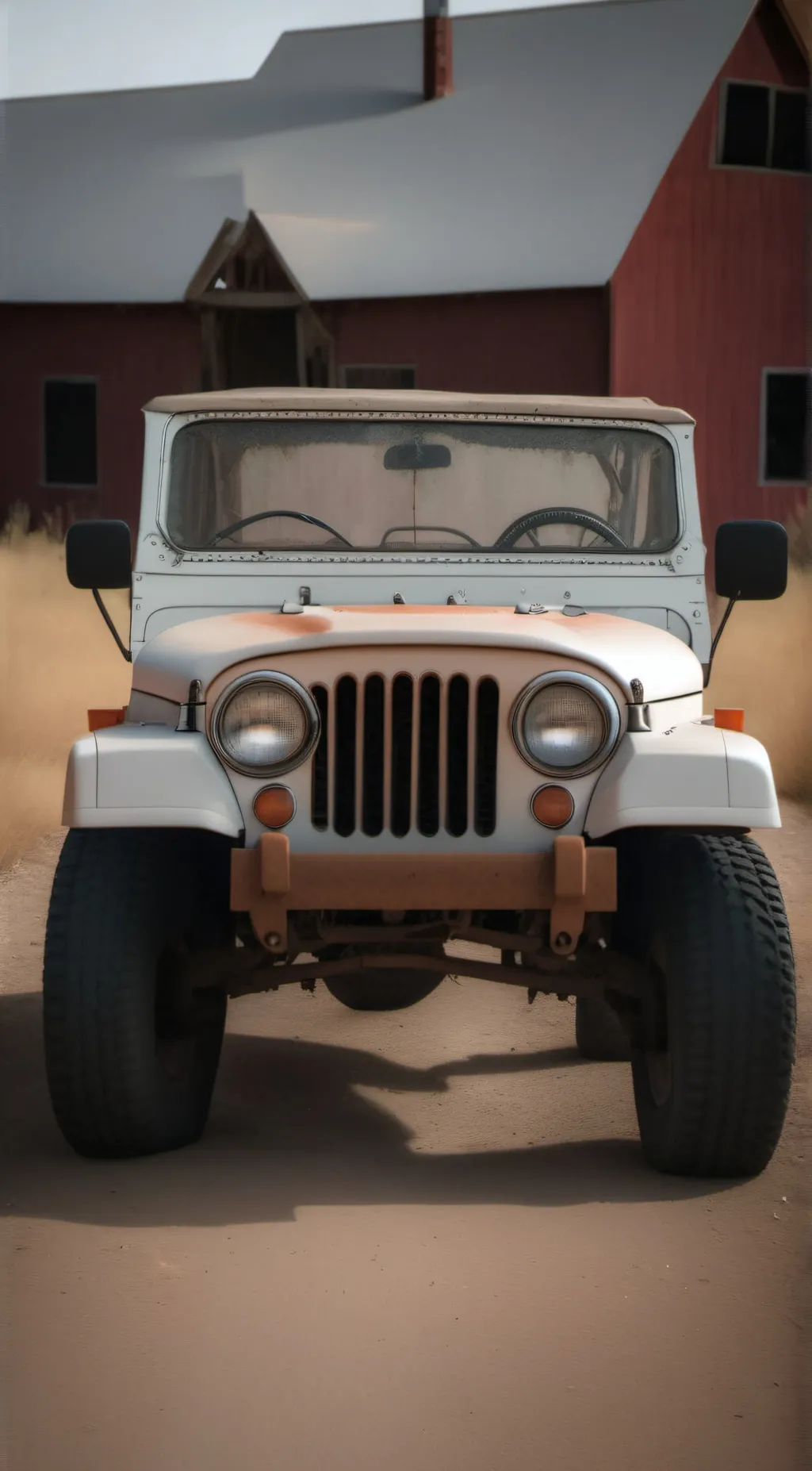 ai character: jeep  background