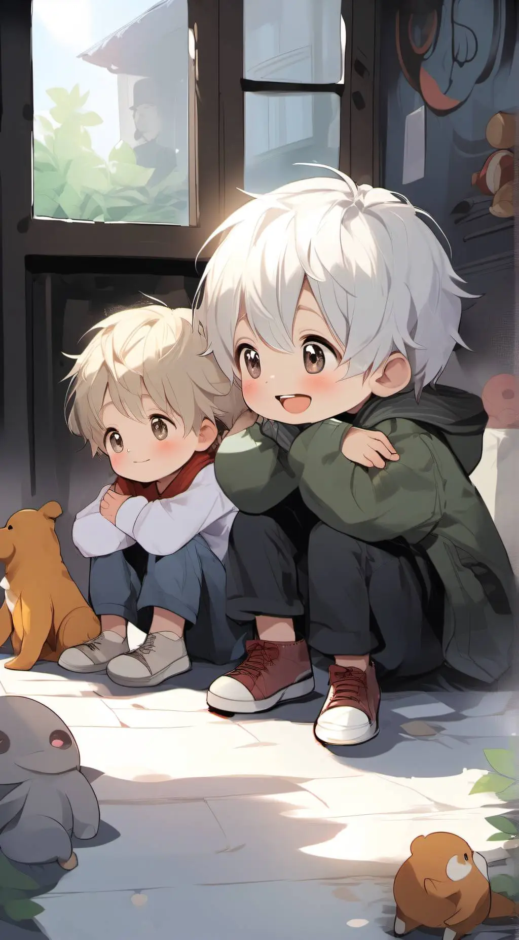 ai character: Pea and Pal background
