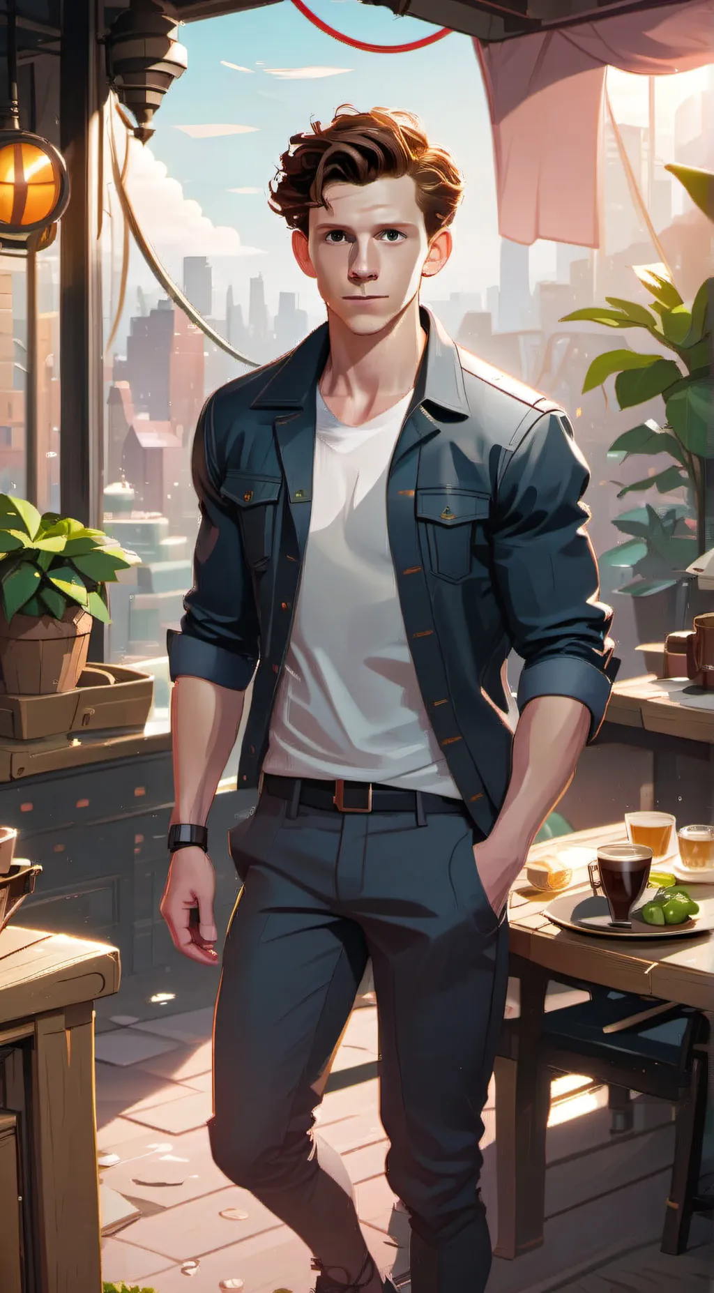 ai character: Peter Parker background