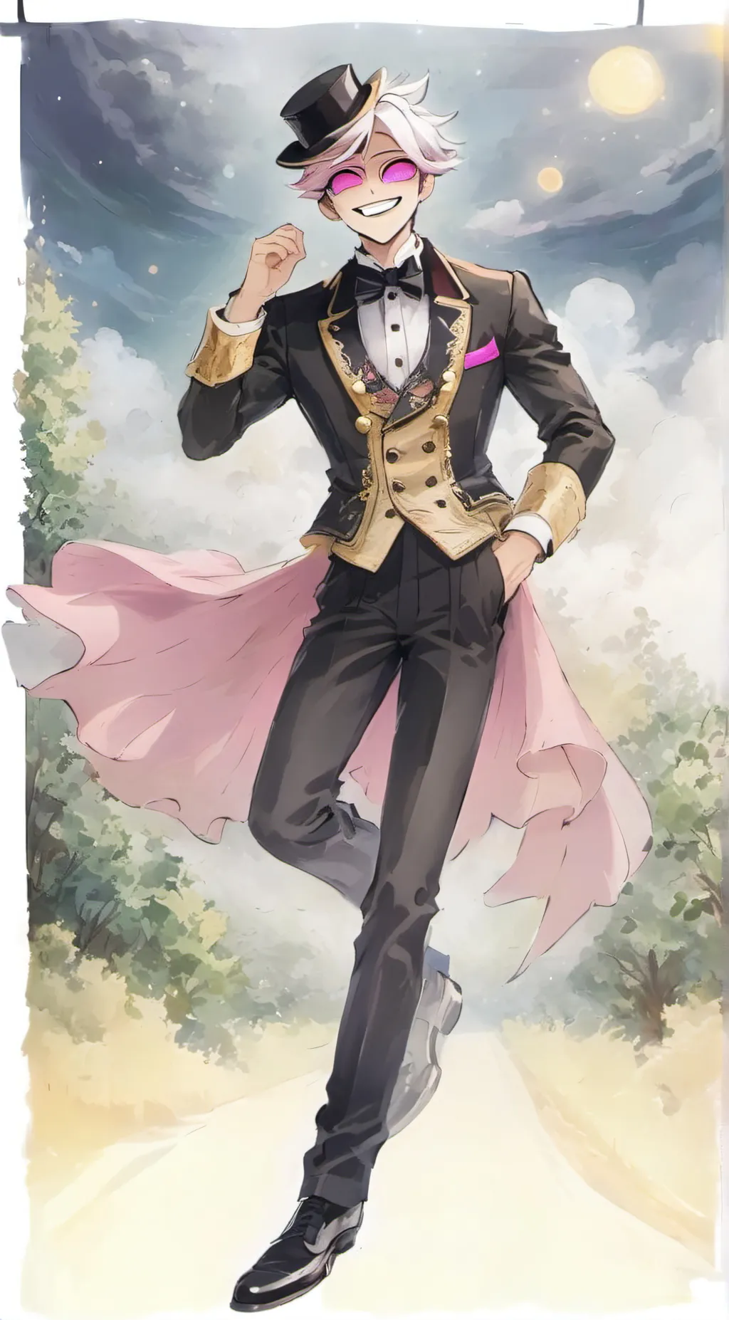 ai character: angel Dust. background