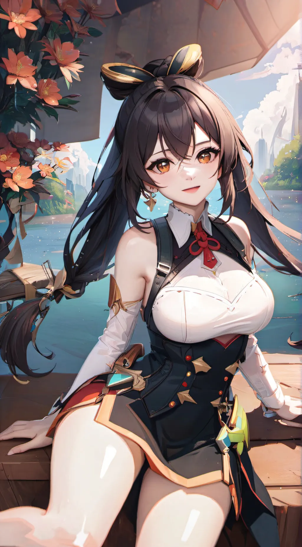 ai character: Sakura background