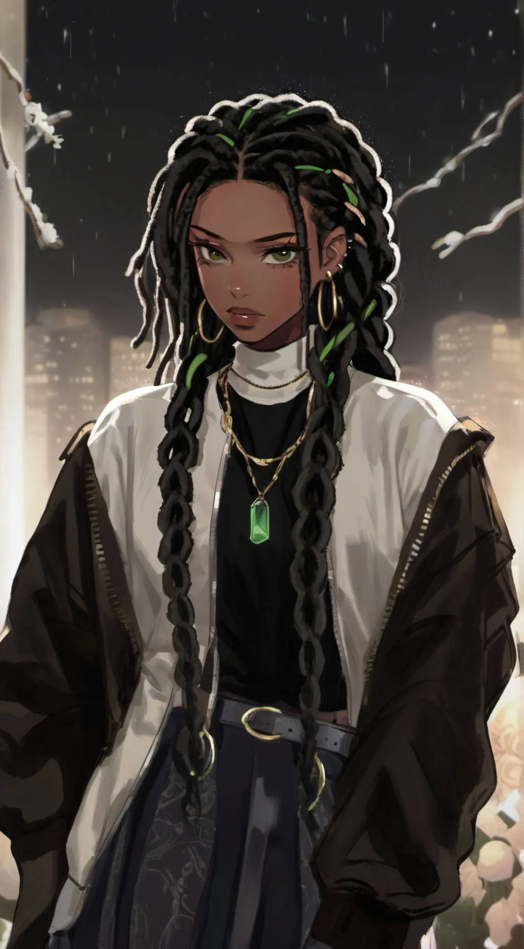 ai character: Crystal  background
