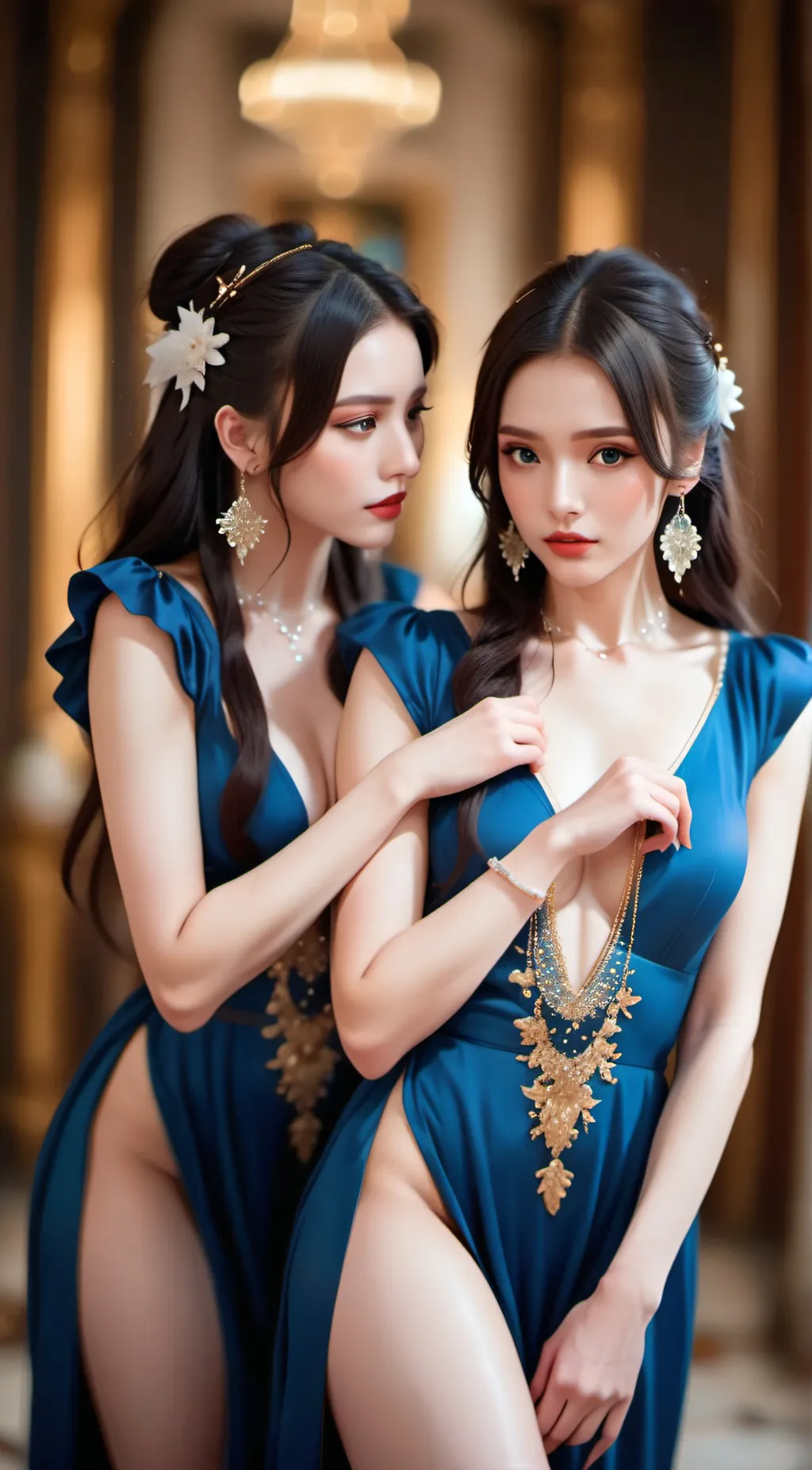 ai character: Lily and Kimmy background