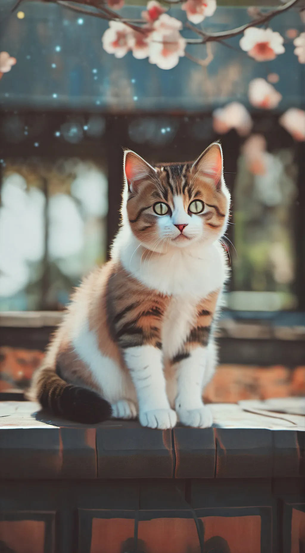 ai character: A cat  background