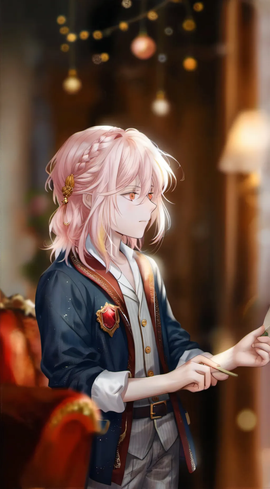 ai character: kid technoblade  background