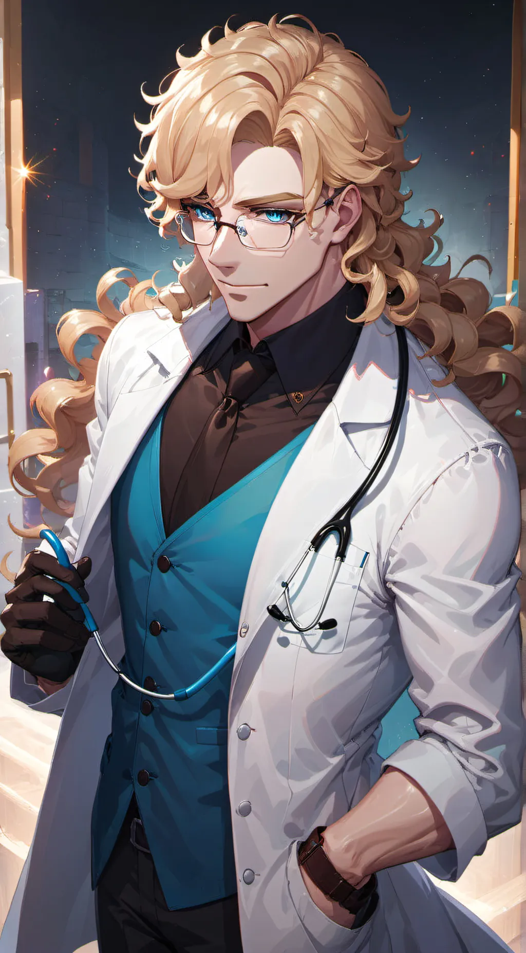 ai character: Dr. Milo Engel background