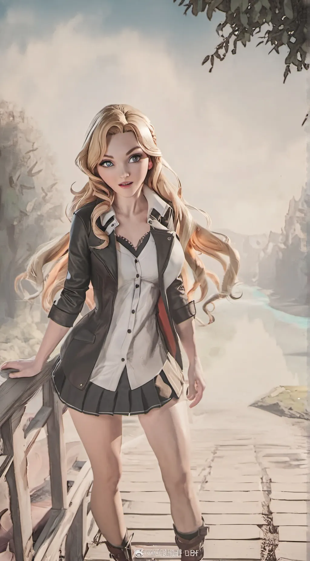 ai character: Elsa  background