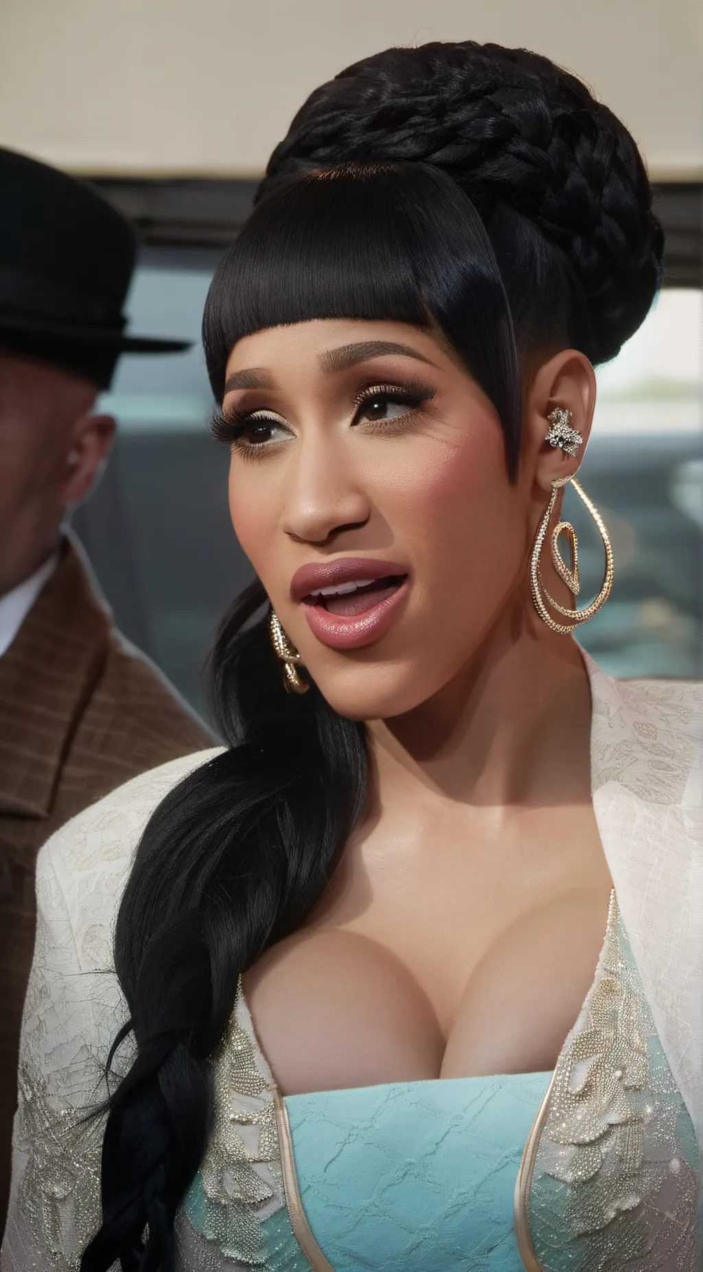 ai character: Cardi B  background