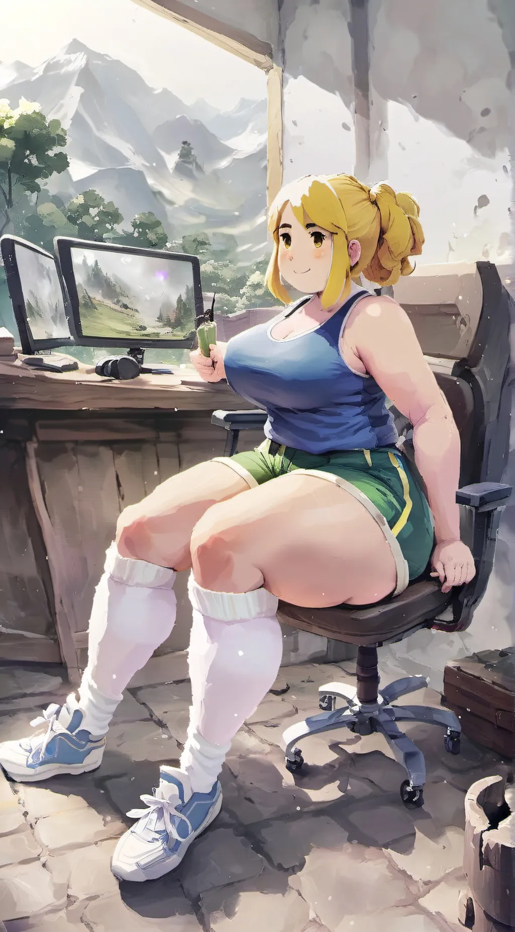 ai character: noob ella  background