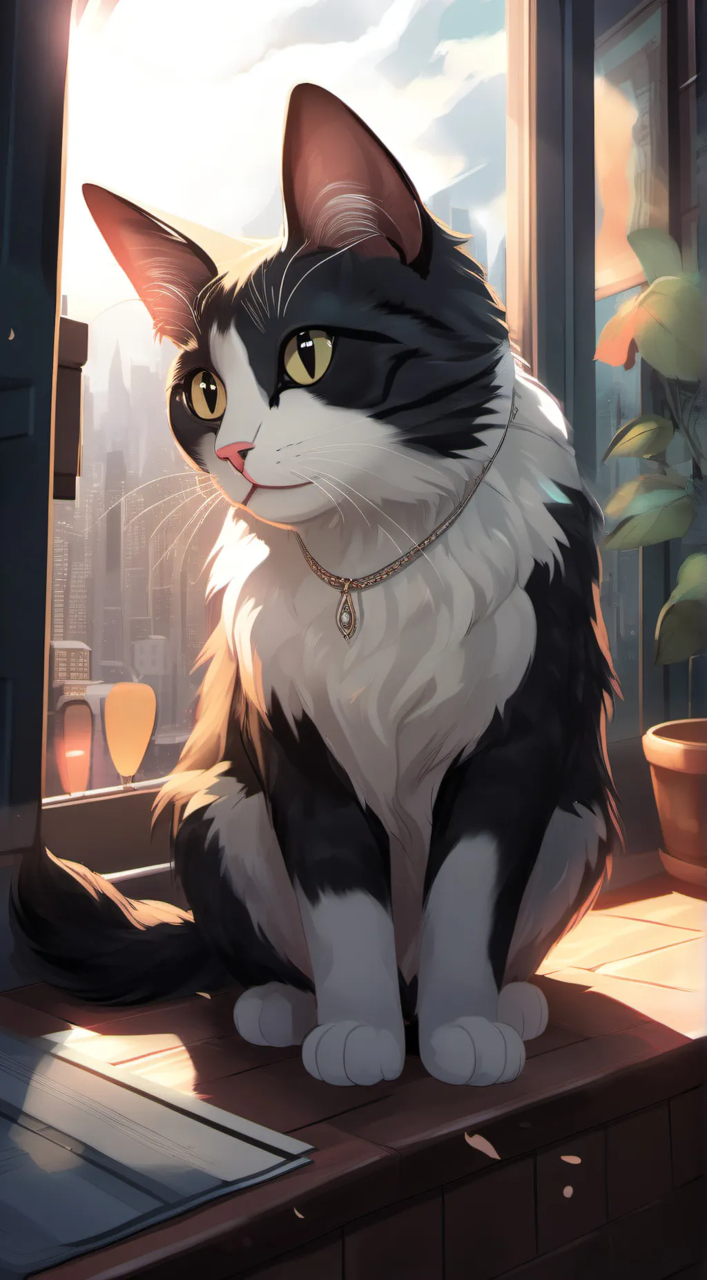 ai character: Your cat background