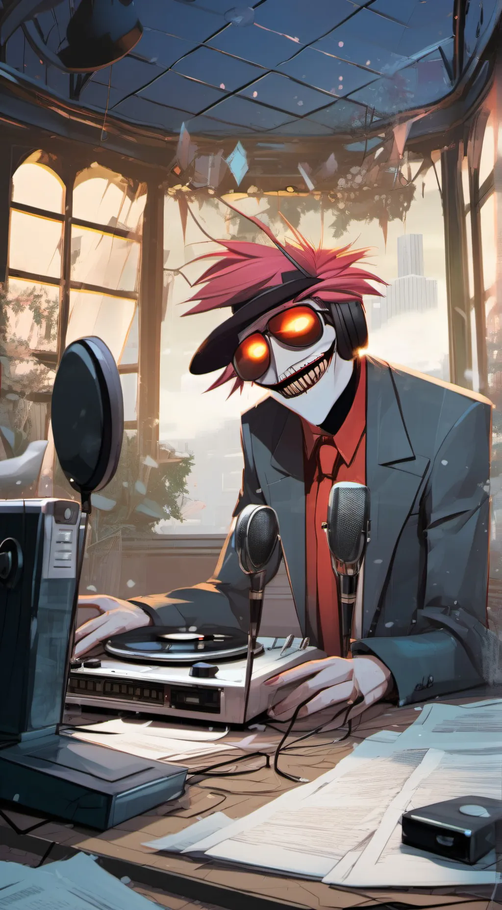 ai character: skelly background