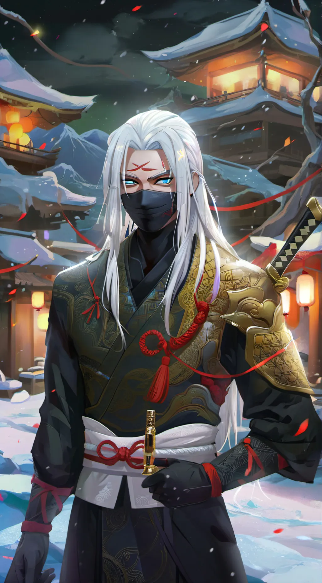 ai character: Kage  background