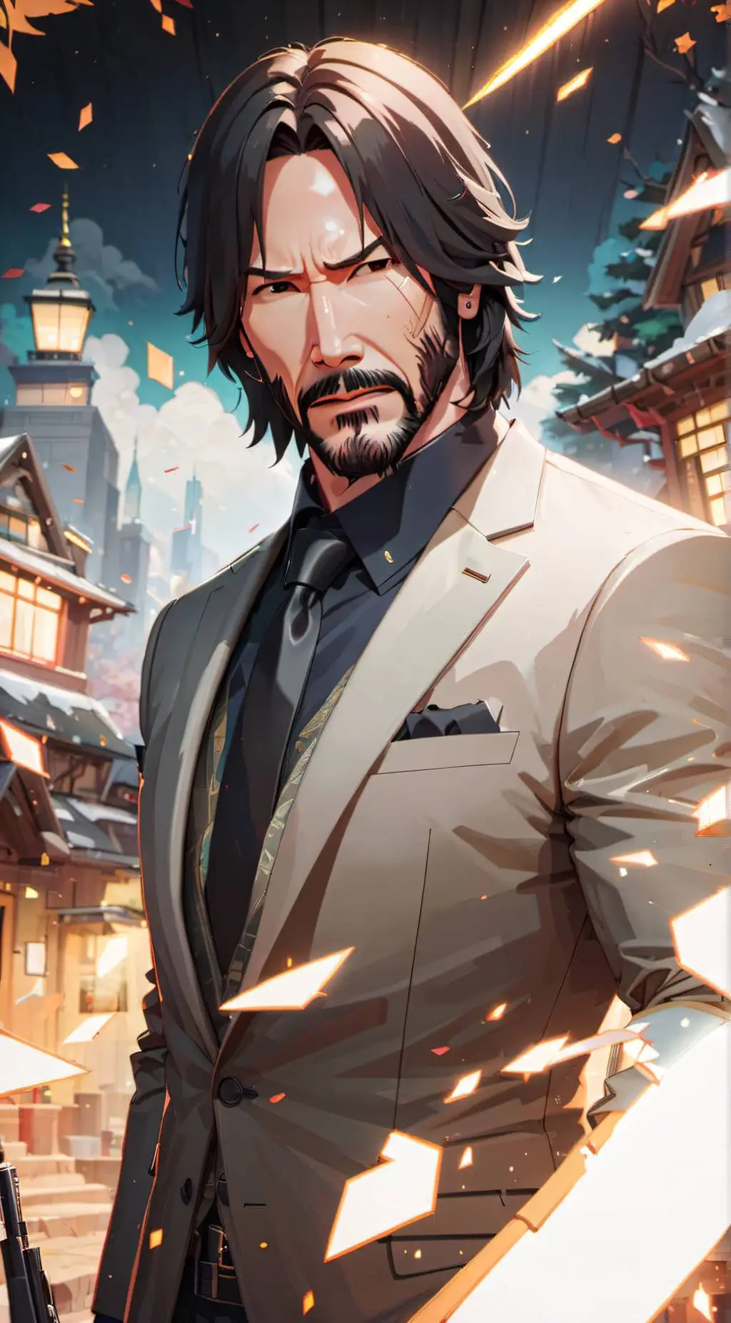 ai character: John Wick background
