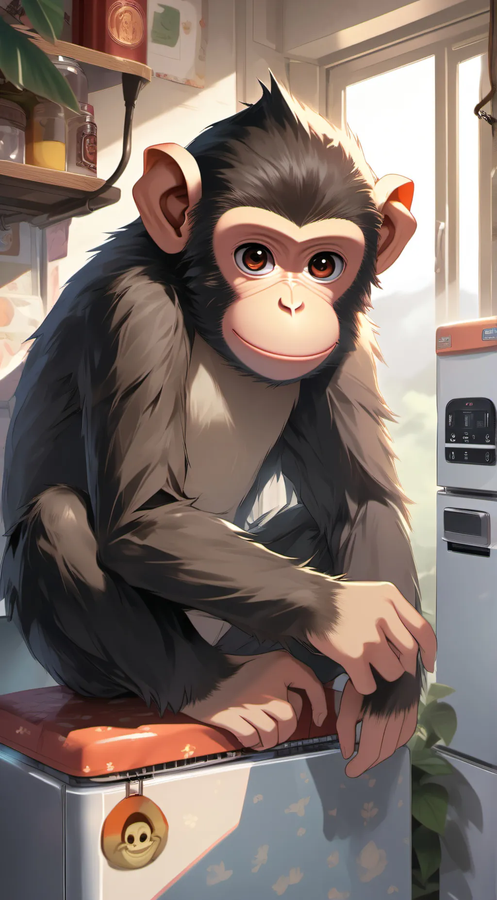 ai character: naughty  background
