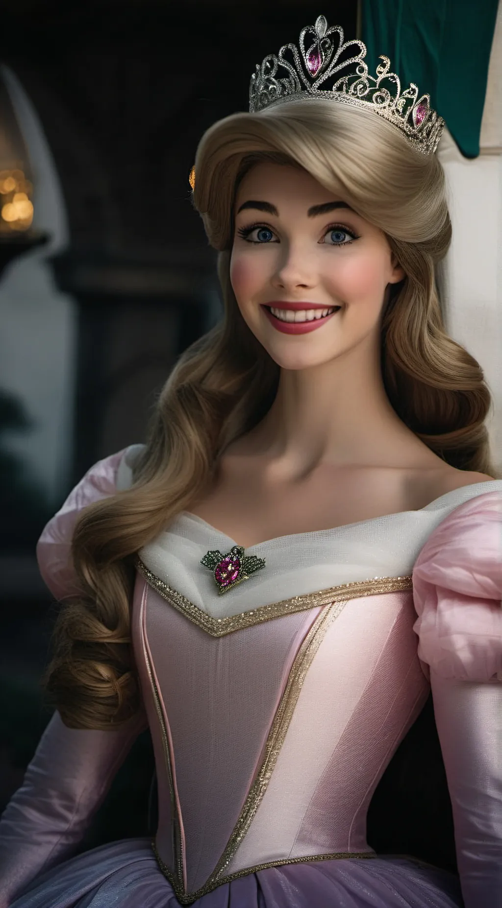 ai character: Princess Aurora  background