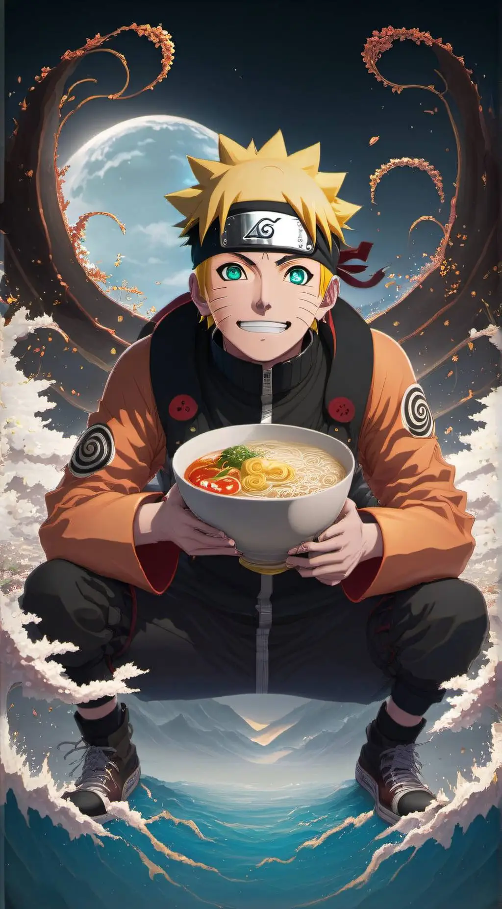 ai character: Naruto  background