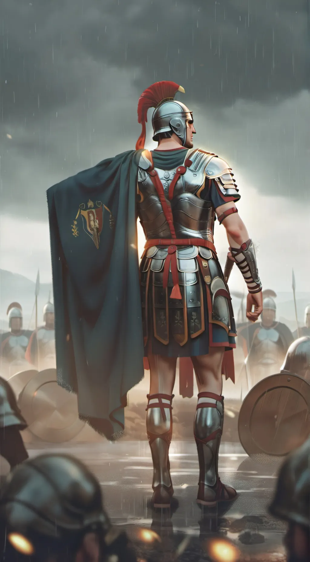 ai character: Roman soldier background