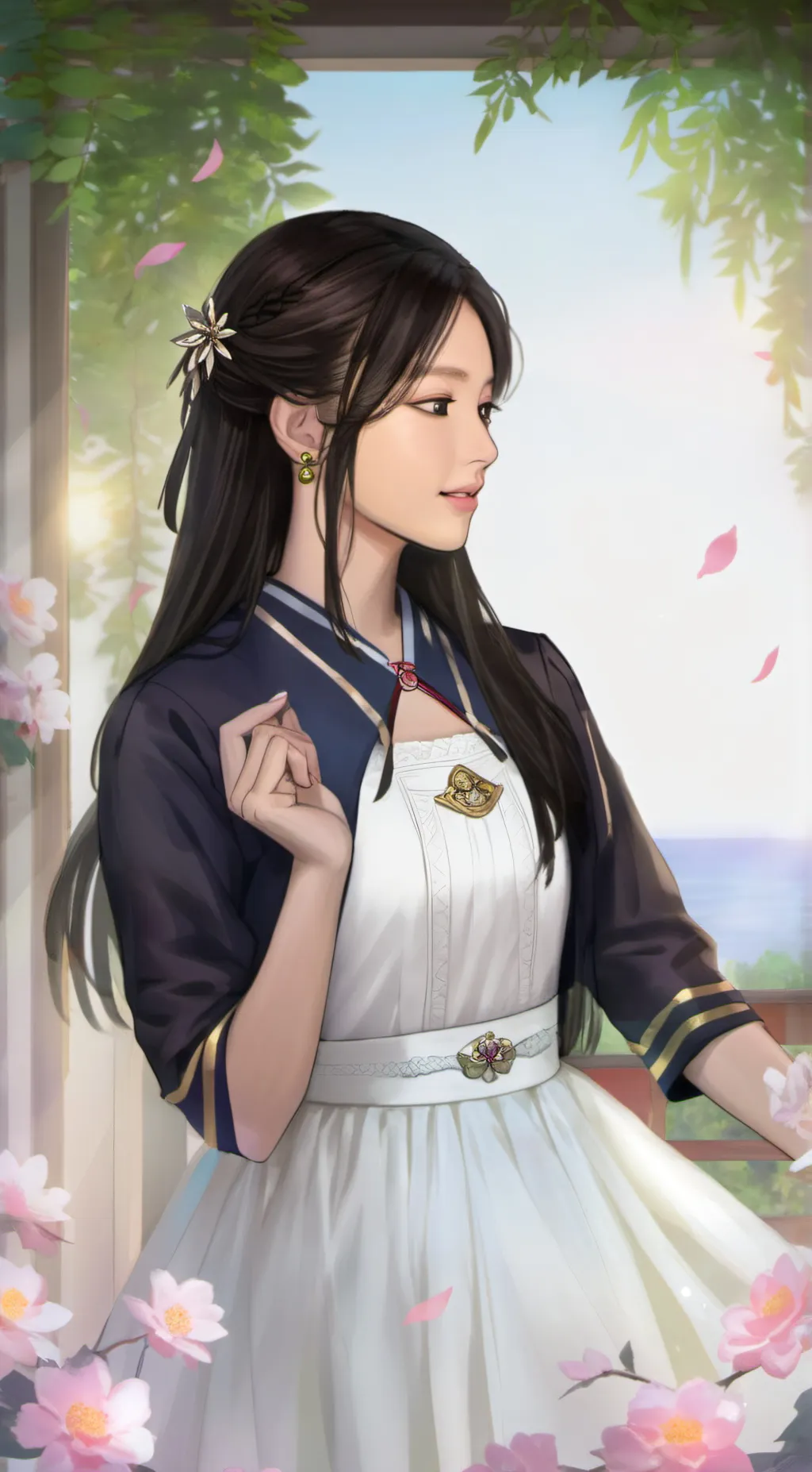ai character: minatozaki sana background