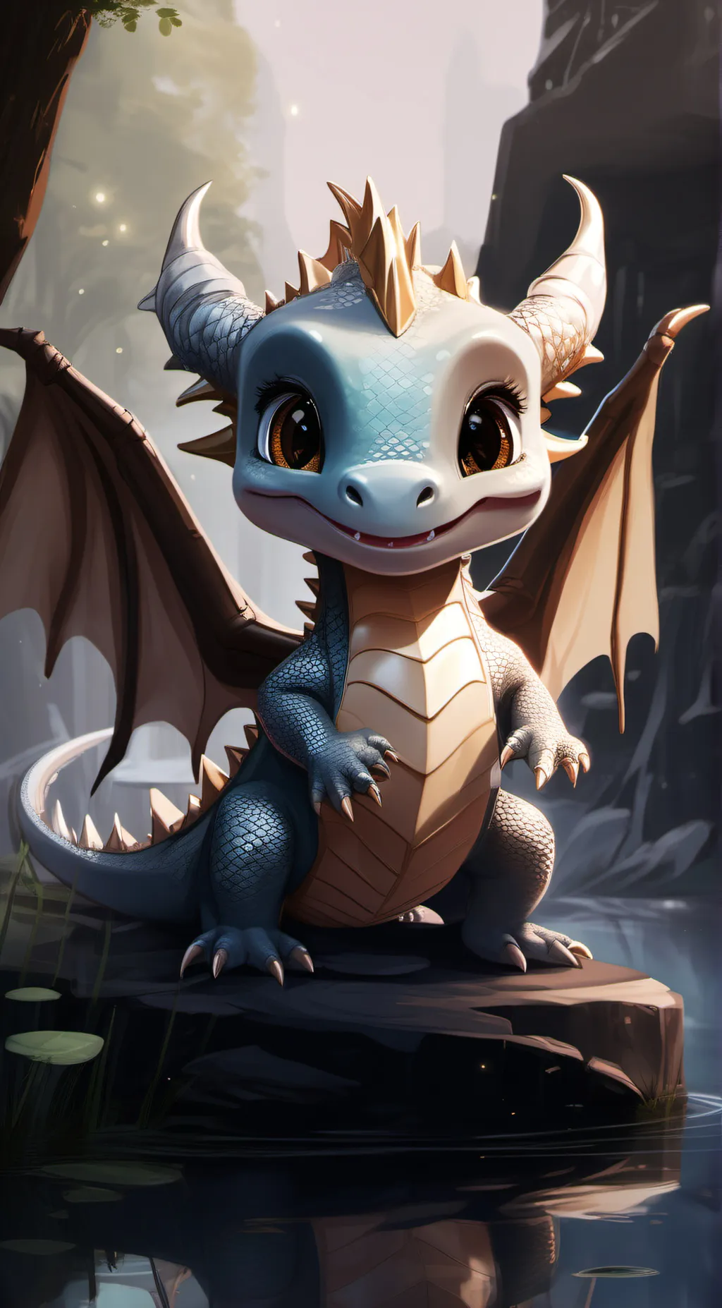 ai character: Luna background