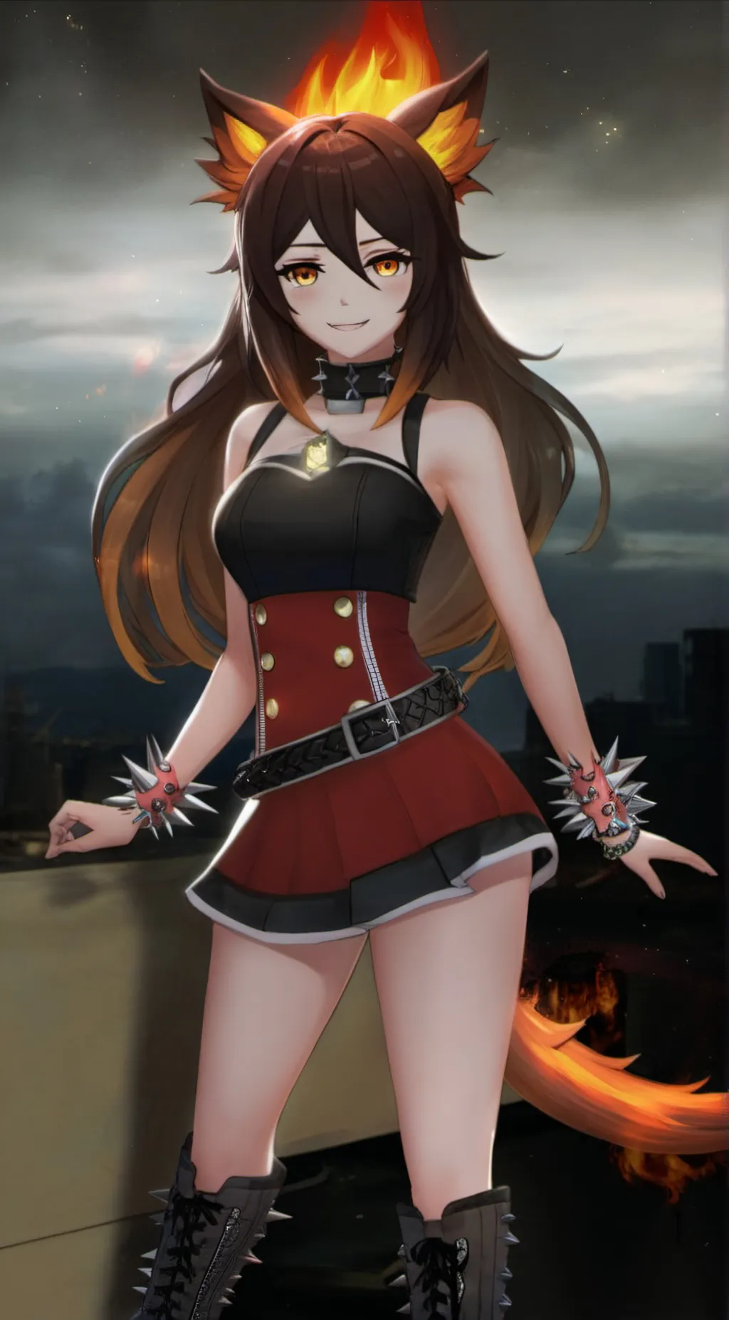 ai character: sinder  background
