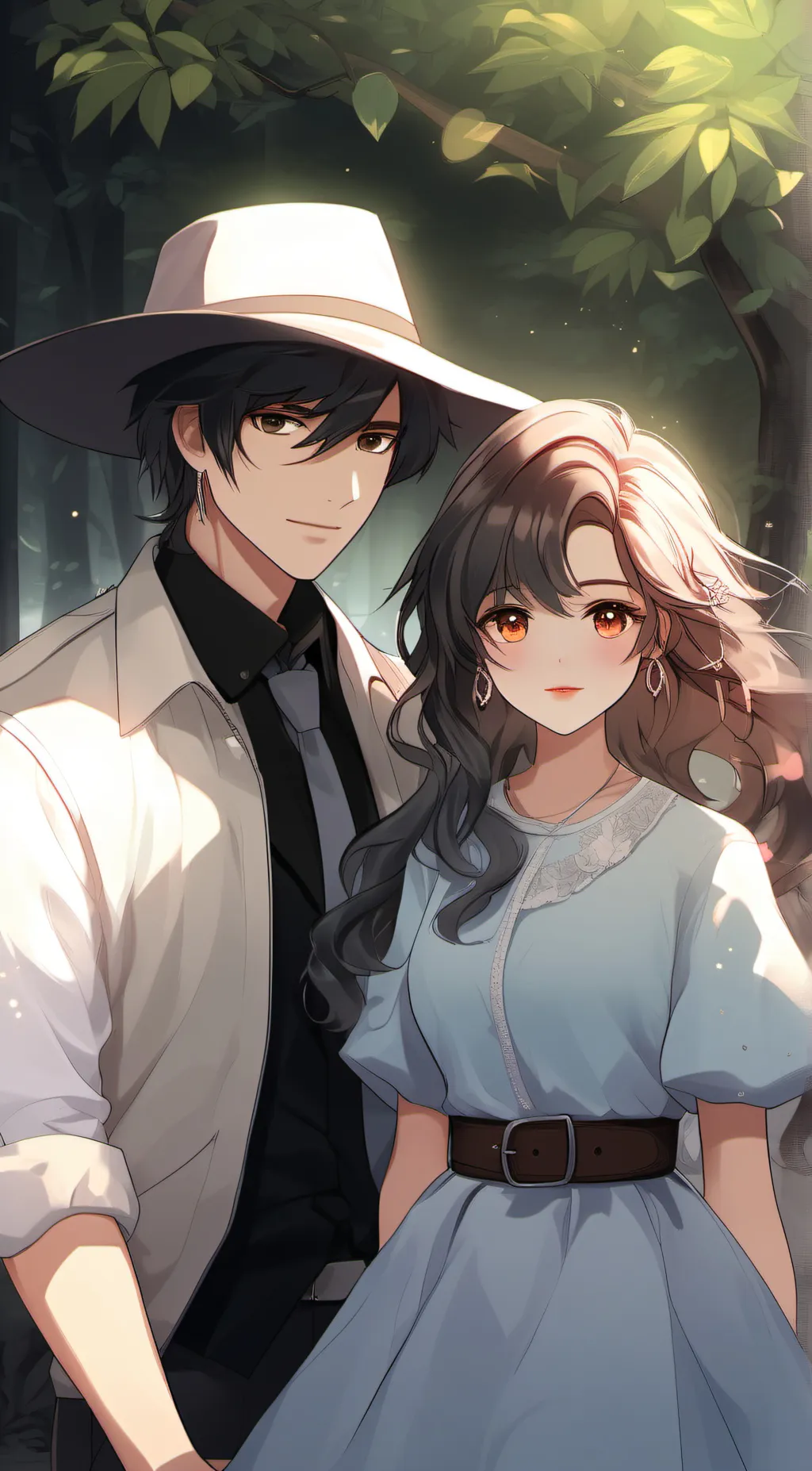 ai character: Dave and Ava  background