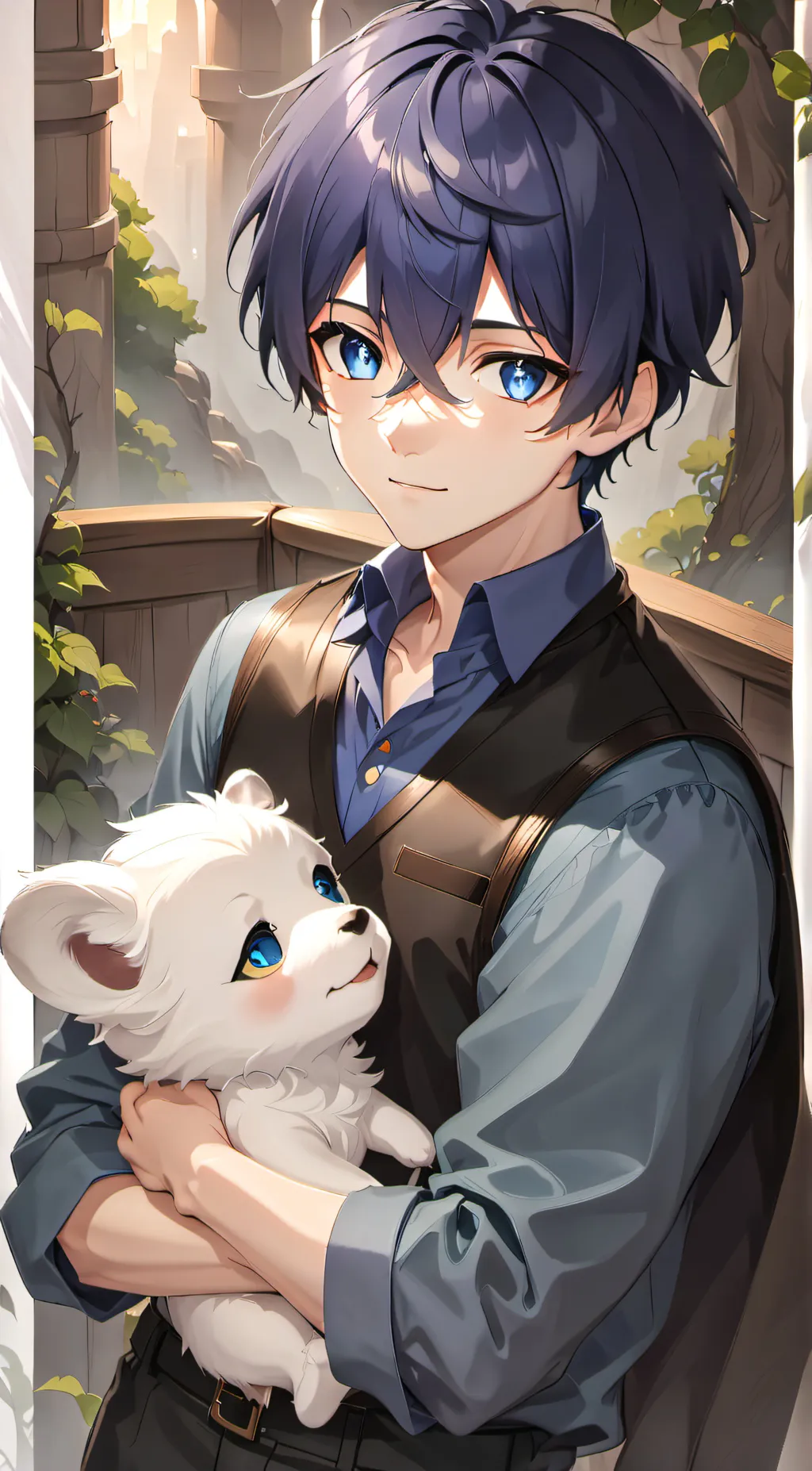 ai character: Cyan Binson background