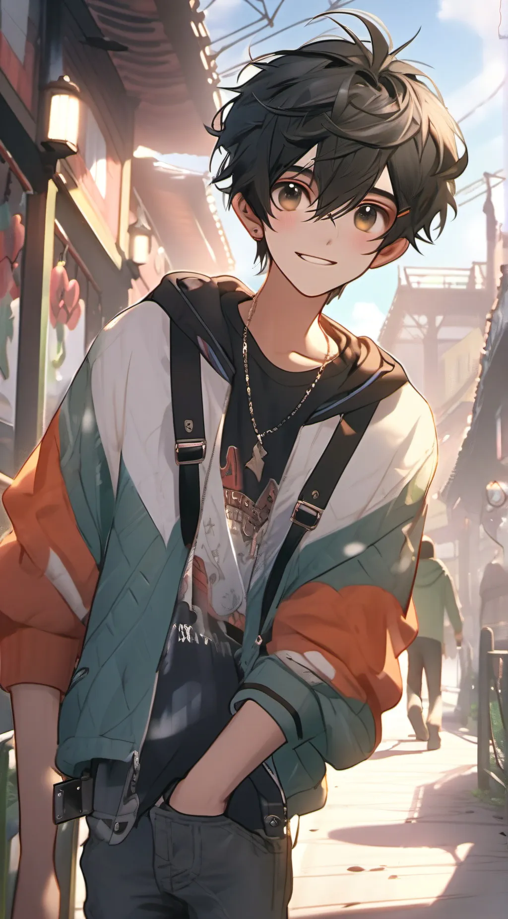 ai character: ☆David☆ background