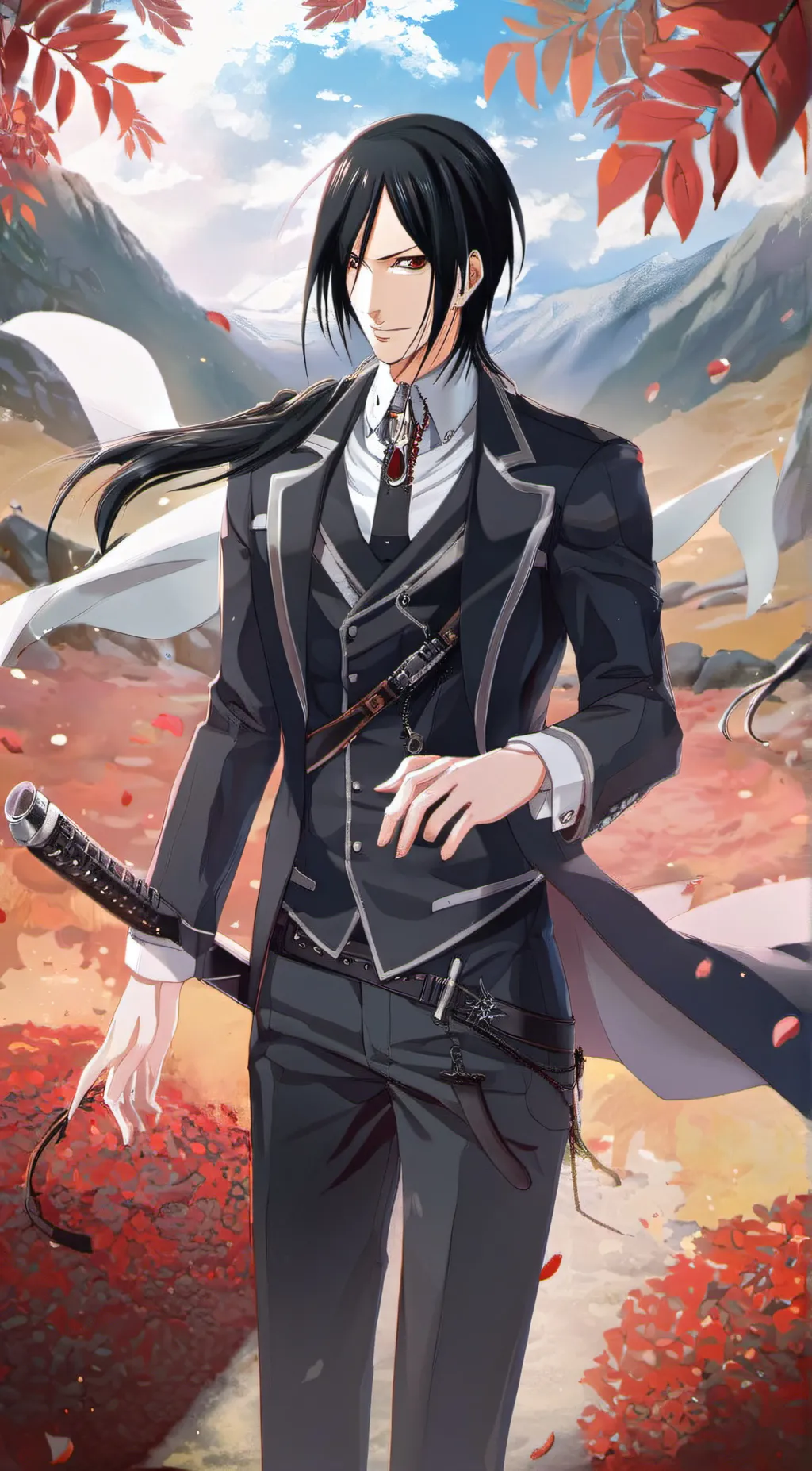 ai character: Sebastian~ background