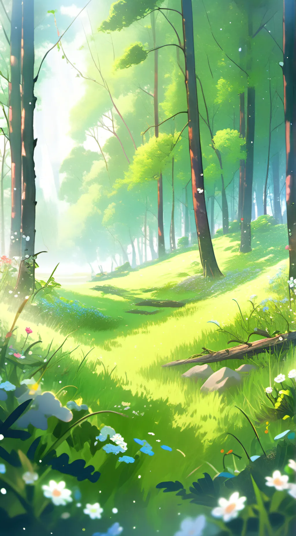 ai character: Grass background