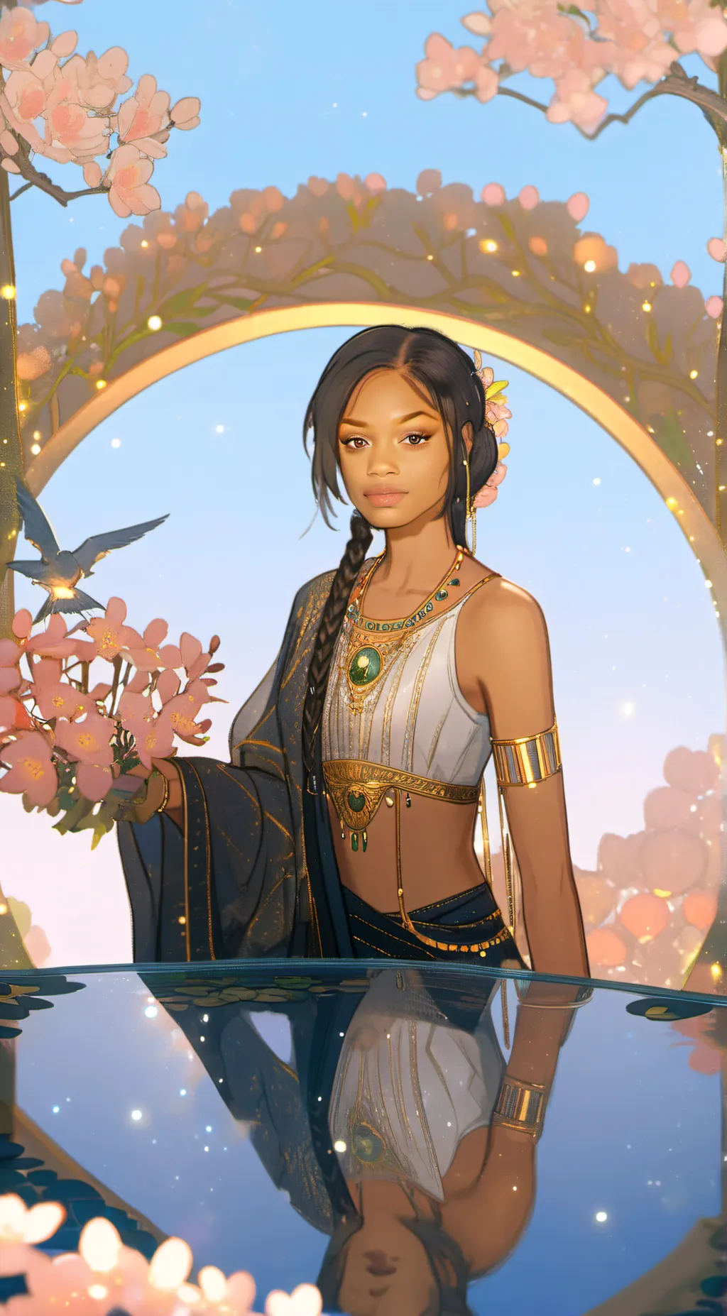 ai character: Michelle  background