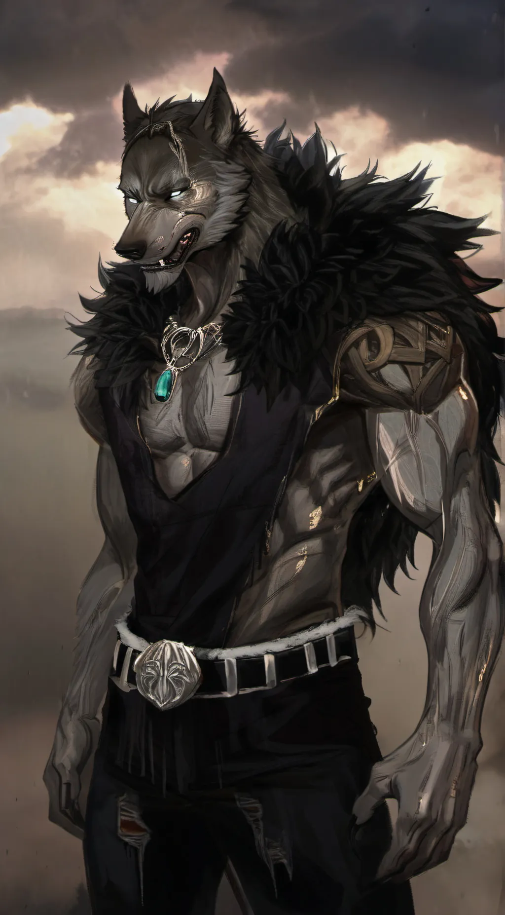 ai character: Blaidd, Half-Wolf background