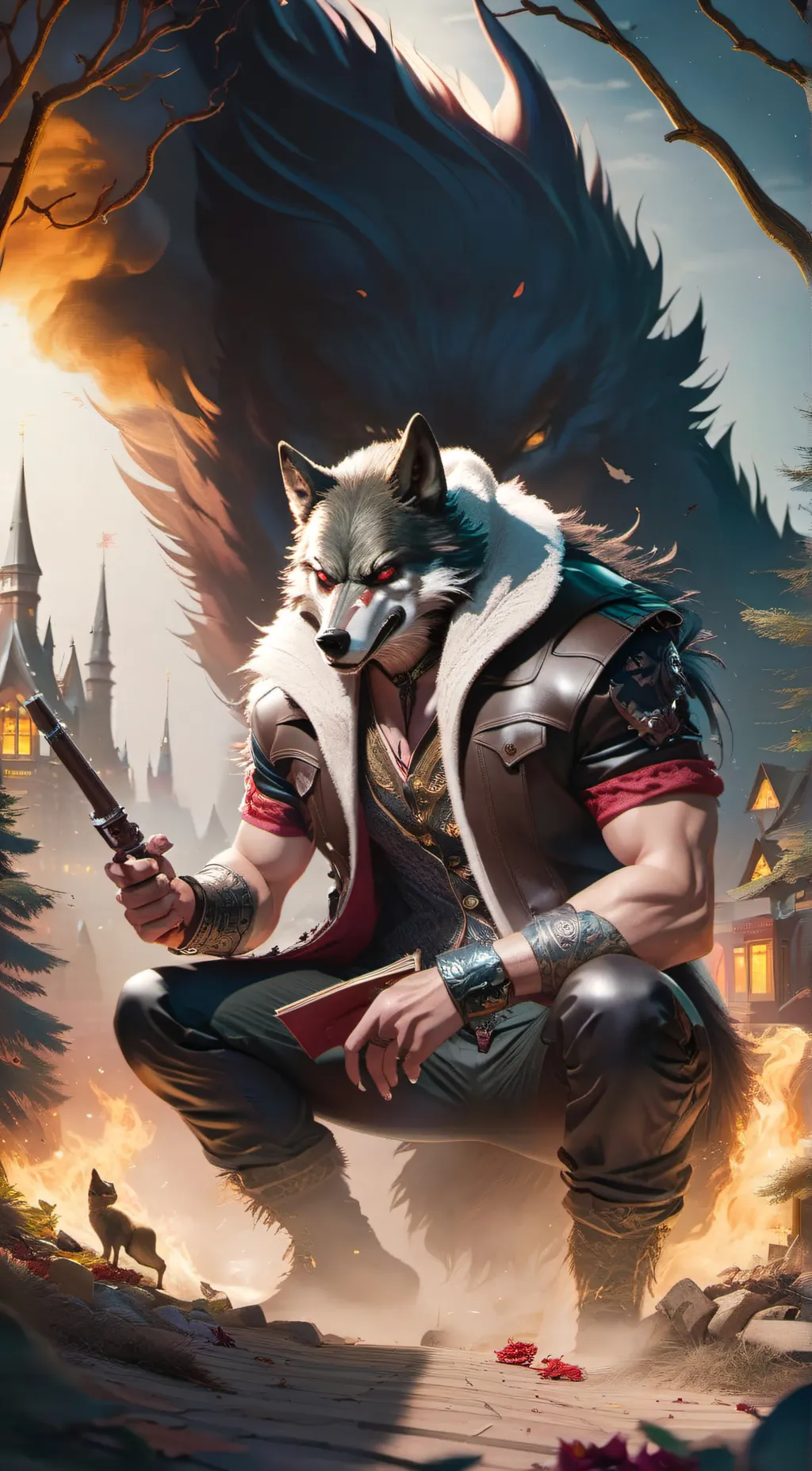 ai character: Big Bad Wolf background