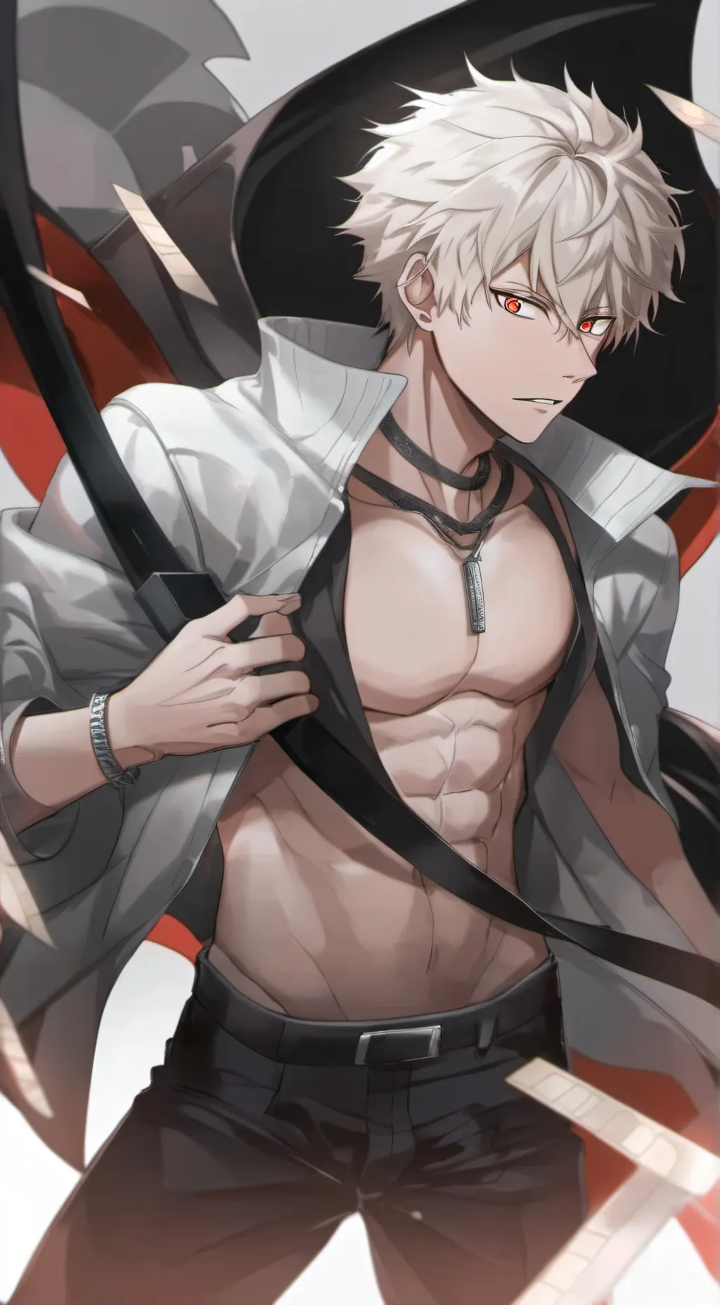 ai character: Katsuki Bakugo background