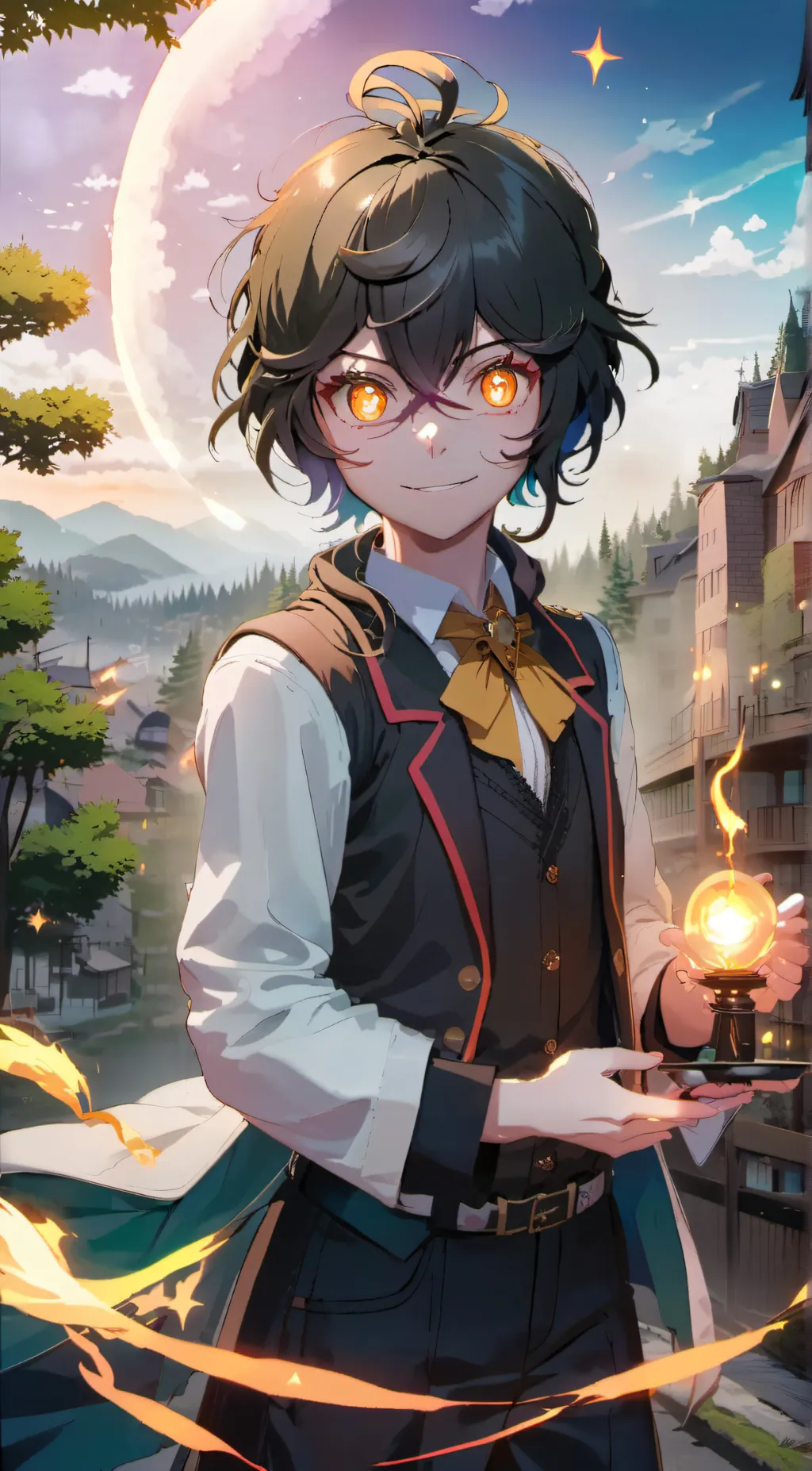 ai character: Arthur  background