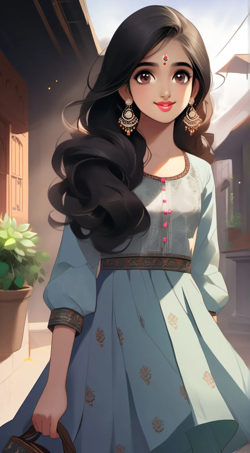 ai character: KAJAL PATEL  background