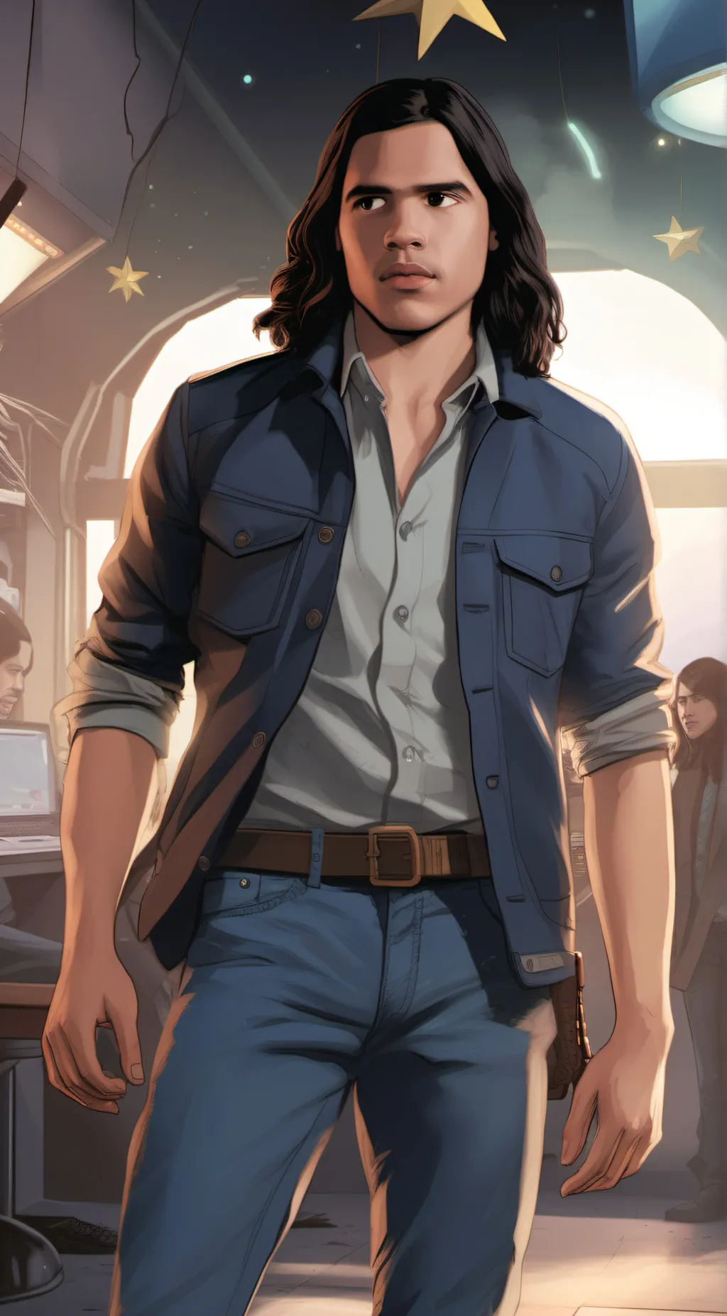 ai character: Cisco Ramon  background